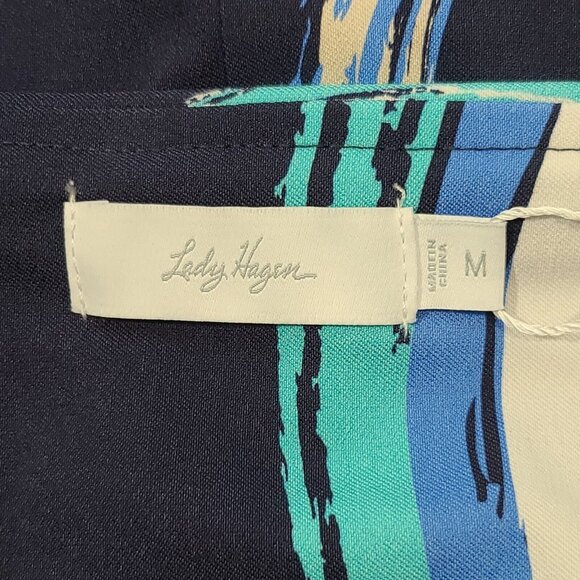 Lady Hagen 17" Tummy Control Skort Navy Print Women's Size Medium NWT - Picture 5 of 9